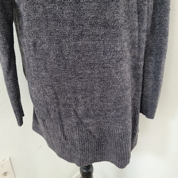 Barefoot‎ Dreams CozyChic Lite Gray Wrap Open Front Cardigan Sz XS / Small - Picture 10 of 14